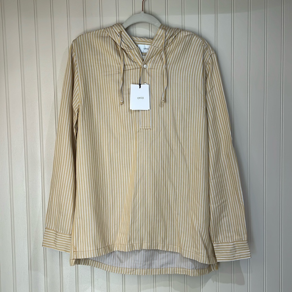 NWT Onia Men’s Kai Pop Over Hoodie Shirt Size Small